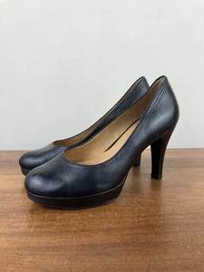 Nurture by Lamaze Kira Black Leather Platform Pump Heels Women’s Size 6M - Picture 1 of 11