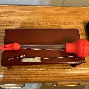 BPA Free Turkey Baster with Basting Brush - Silicone Bulb - Meat Injector Needle - Picture 1 of 5