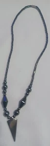 Collana Freccia Ematite Magnetica Vintage - Foto 1 di 1