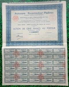 Dépt 46 & 19 - Brive - Rare Ste des Autocars Rocamadour Padirac du 29/06/1934 - Imagen 1 de 1