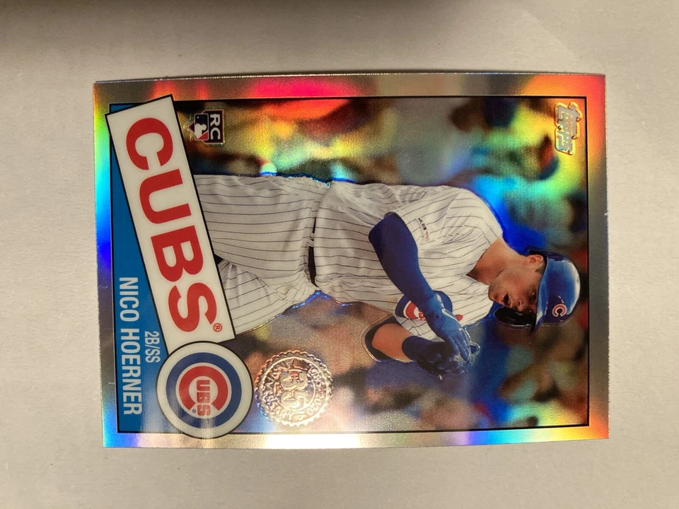 2020 Topps Chrome 1985 #85TC-12 Nico Hoerner RC - Chicago Cubs - Image 1 of 1