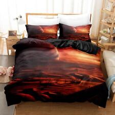 Alien Planet Desert Quilt Duvet Cover Set Bedding Home Textiles California King