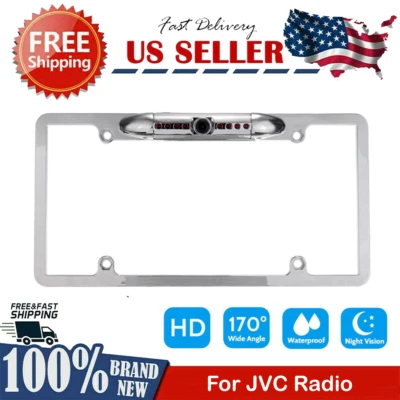 Backup Camera Rearview License Plate Frame Waterproof for Jensen CDR7011 Car - Image 1 of 4