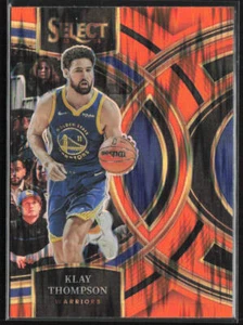 2023-24 Panini Select #198 Klay Thompson Orange Flash Prizms - Picture 1 of 2