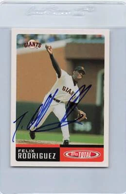 2002 Topps Total #99 Felix Rodriguez Giants Signed Auto *G8512 - Image 1 of 2