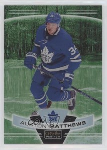 2019-20 O-Pee-Chee Platinum Pond Hockey Green Auston Matthews #10