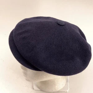 Kangol made united kingdom dark blue newsboy hat size large - Picture 1 of 7