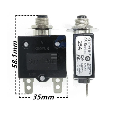 MARKENLOS 98 Serie 35A 50A rückstellbarer Überlastschutzschalter Leistungsschutzschalter