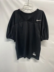 Nike Boys Teen Black Athletic Football  Mesh Top Jersey Teen Boys XL - Picture 1 of 8