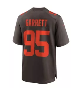 Cleveland Browns Myles Garret alternate jersey. Size large brown and orange. - Picture 1 of 3