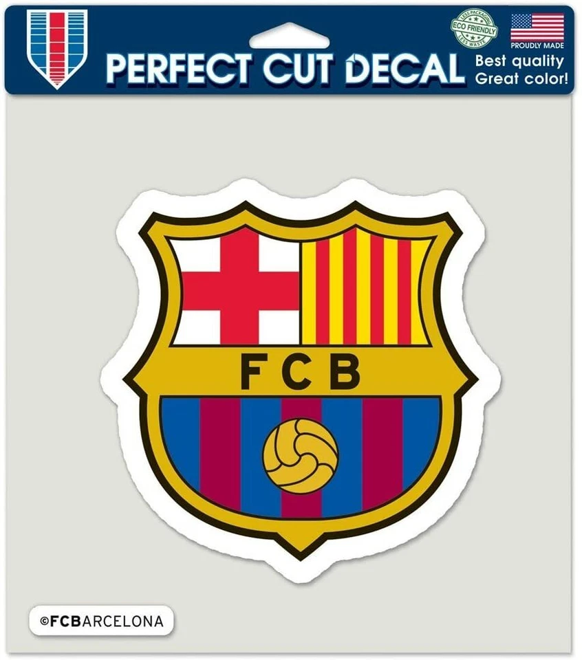 MLS FC Barcelona Wincraft 8"x 8" Peel-Off Perfect Cut Window Decal NEW! - Image 1 of 1
