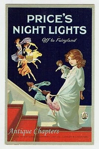 c1910 Price's Night Lights Off To Fairyland Advertising Postcard B112 - Picture 1 of 2