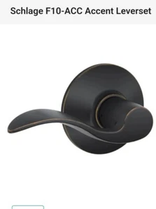 SCHLAGE Door Accent Leverset - Aged Bronze - Picture 1 of 5