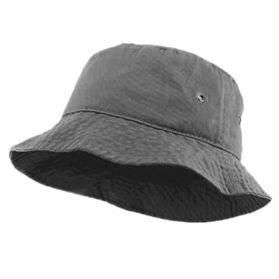 Chapéu balde verão 100% algodão pesca aba boonie viseira sol safári boné acampamento - Imagem 1 de 4