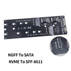 Sata Adapter SATA Adapter to Card SFF-8611 M.2 for M2 2-in-1 NVMe SSD to Oculink