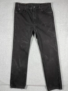 Vintage Levi's 505 Jeans Herren 38x32 Straight Leg Orange Tab Denim Schwarz Faded - Bild 1 von 11