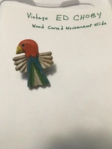 ED CHOBY NECKERCHIEF SLIDE (RARE) MONKEY HEAD - Picture 1 of 3