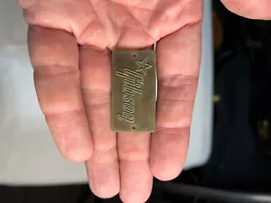 LOGO CASSA METALLO VINTAGE GIBSON ANNI 50 60 - Foto 1 di 2