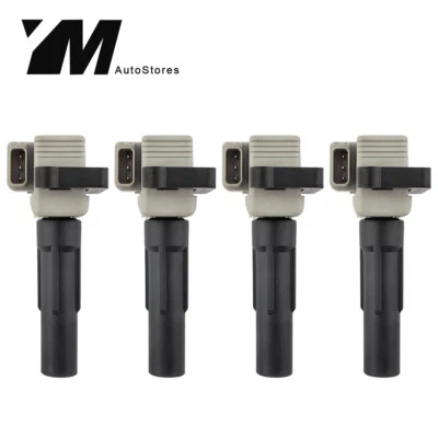 4 Pack Ignition Coils For Saab 9-2X Subaru Impreza 2003-2005 2.0L EJ205 Turbo - Image 1 of 4