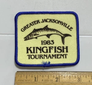 Greater Jacksonville Kingfish Tournament 1983 Florida Fishing Souvenir Patch - Picture 1 of 3