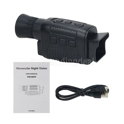 HD Infrared Night Vision Device Monocular Night Vision Camera Digital Telescope- - Image 1 of 4