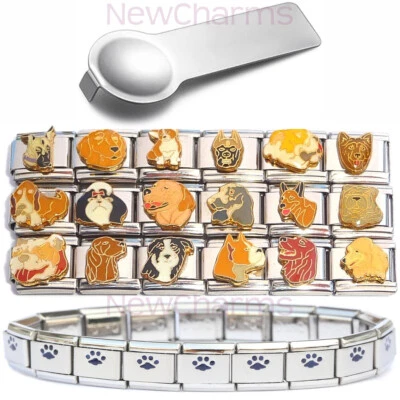 18 Berloques e ferramentas italianas para cachorros - Shepherd Retriever Bulldog MIX118 - Imagem 1 de 2