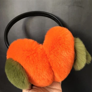 Para mujer Real Rabbit Rex Piel Earlap Estilo Caqui Protector de Oreja - Imagen 1 de 7