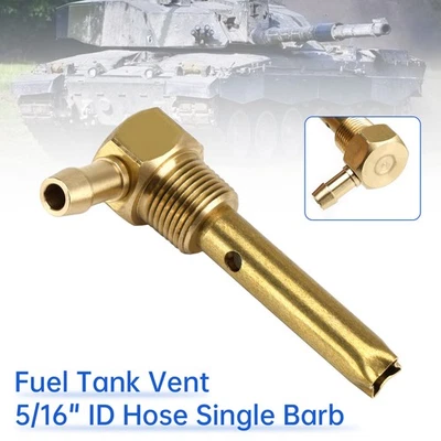 Manguera de identificación de 5/16" tanque de combustible ventilación 3/8"-18NPTF rosca para tanques de combustible pequeños y grandes H Foto 1 de 4