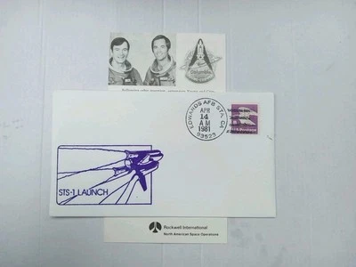 US 1981 Columbia Spaceship STS - 1 Cover , Edward AFB - Image 1 of 4