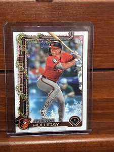 2025 Topps Holiday Jackson Holliday #H188 - Baltimore Orioles - kostenloser Versand - Bild 1 von 2