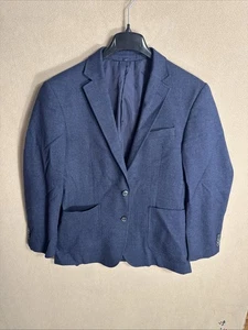 Jos A Bank 1905 40R Dark Blue Houndstooth Brrr. Comfort Slim Fit Stretch - Picture 1 of 15