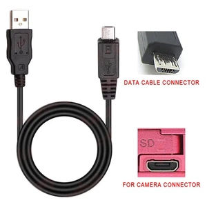 1M USB Charger Data Cable Cord Cable For Sony DSC-WX300 DSC-HX300 WX200 WX220 - Photo 1 sur 5