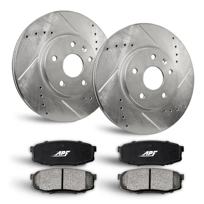 For Chrysler Town & Country (12-16), Ram C/V (12-15) Rear Brake Kit Rotors+Pads Foto 1 de 4