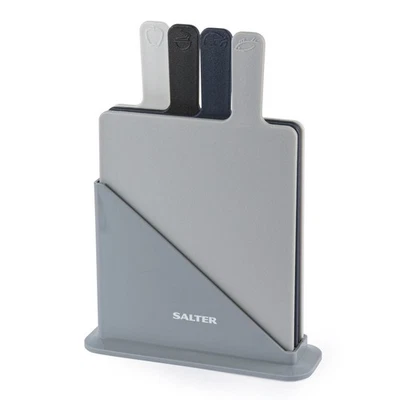 Salter Chopping Boards Set of 4 Charcuterie with Non-Slip Stand Dishwasher Safe - Image 1 of 3