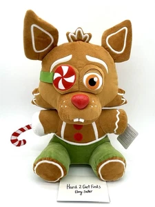 Jumbo Gingerbread Foxy Plush Five Nights At Freddys FNAF Funko GameStop Exclusiv - Picture 1 of 8