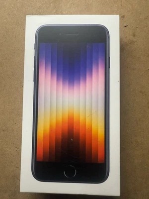 Locked To Verizon Prepaid Apple iPhone SE 3 MMY23LL/A 64GB Black Smartphone NEW! - Image 1 of 2