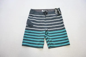 Volcom Modtec Stretch Performance Board Shorts Athletic Striped Water Mens Sz 29 - Picture 1 of 6