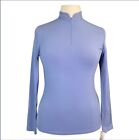 Pikeur Norea Powder Blue Zip Riding Shirt. Size 34