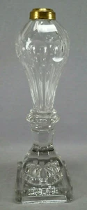 Pittsburgh / New England Blown & Cut Font Pressed Base Oil Lamp Circa 1840 D - Picture 1 of 12