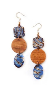 Pendientes hechos a mano Tagua Ref#001 - Imagen 1 de 1