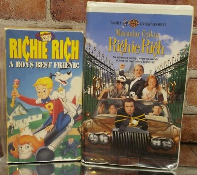 Hanna Barbera - Richie Rich (1981) VHS rare cartoons & The Movie - Image 1 of 4
