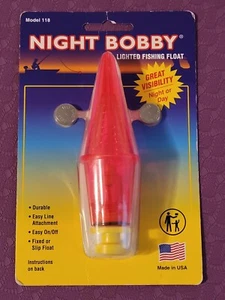 Bobber flotador de pesca iluminado Night Bobby para pesca nocturna modelo 118 rojo - NUEVO - Imagen 1 de 4