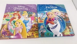 2 Disney First Look And Find Board Books Princess & Frozen - Picture 1 of 3
