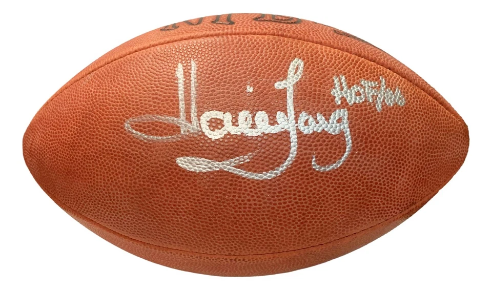 Howie Long Autographed NFL Leather Official Football HOF 06 Radiers Becktt BAS - Image 1 of 4