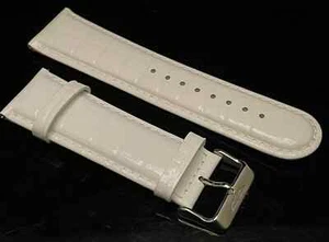 Cinturino di ricambio Invicta colore bianco vera pelle NUOVO 26MM - Foto 1 di 12
