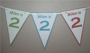 Personalisiertes Jagdbanner Babys erster 1. Geburtstag Party Vintage Junge Mädchen 2. - Bild 1 von 6