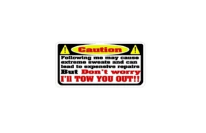 2 I'll Tow You Out decals 2x4 inches for Jeep wrangler JL JK JKU LJ TJ YJ CJ - Picture 1 of 1