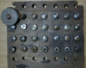 28 Watchmaker Jeweler 8mm Lathe Collet Starrett Bergeon Boley Mosely Whitcomb - Picture 1 of 6