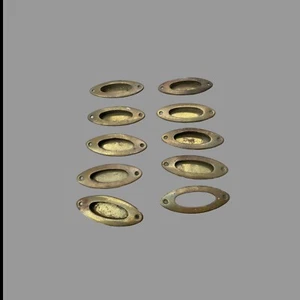 Set Of 10 Antique Piedmont Architectural Salvage Drawer Pulls - Picture 1 of 6