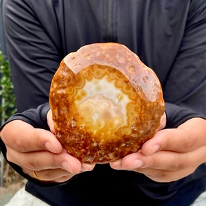 160G Natural agate Agate Geode Slab/Slice quartz crystal mineral specimen Reiki - Picture 1 of 13
